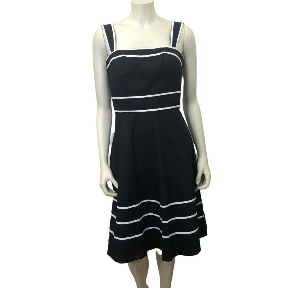 WHBM FIT & FLARE REMOVABLE STRAP DRESS SZ 2 NEW WITH TAG